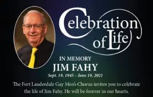 nonprofit LGBT charity in memoriam Jim Fahy for 501c3 end of year giving
