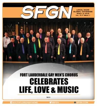 Nonprofit South Florida Gay News cover for 501c3 LGBT charity end of year giving