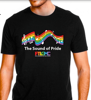 Fort Lauderdale Gay Men's Chorus: show your pride and wear our stylish new logo T-Shirt. Motto: The Sound of Pride. The Fort Lauderdale Gay Men's Chorus is a nonprofit LGBT charity in South Florida.